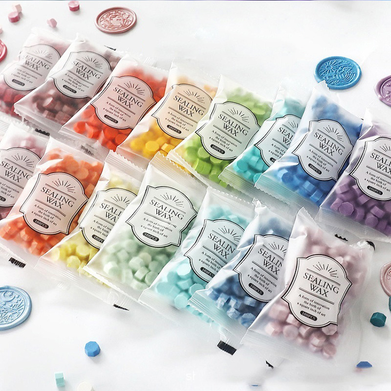 Wax Seal Stamp Kit - 100 Pcs Wax Seal Beads Sealing