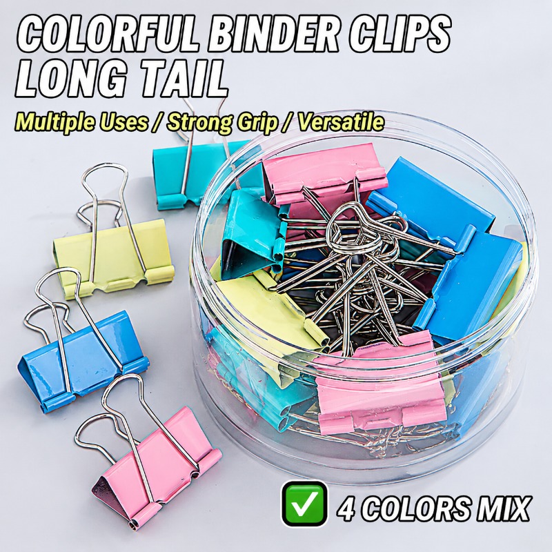 40PCS/Set Long Colorful Metal  - огляд і ціна Is Stationery Office Supply