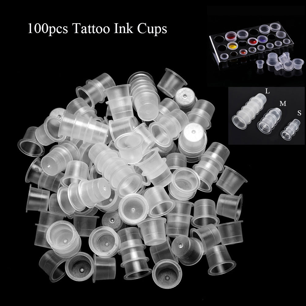 100pcs Transparent Tattoo Pigm - огляд і ціна Calligraphy Ink Bottle