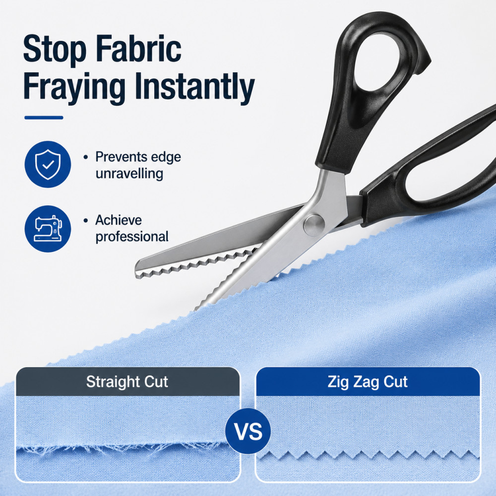 Stainless Steel Pinking Shears - огляд і ціна Scissors Stainless Craft