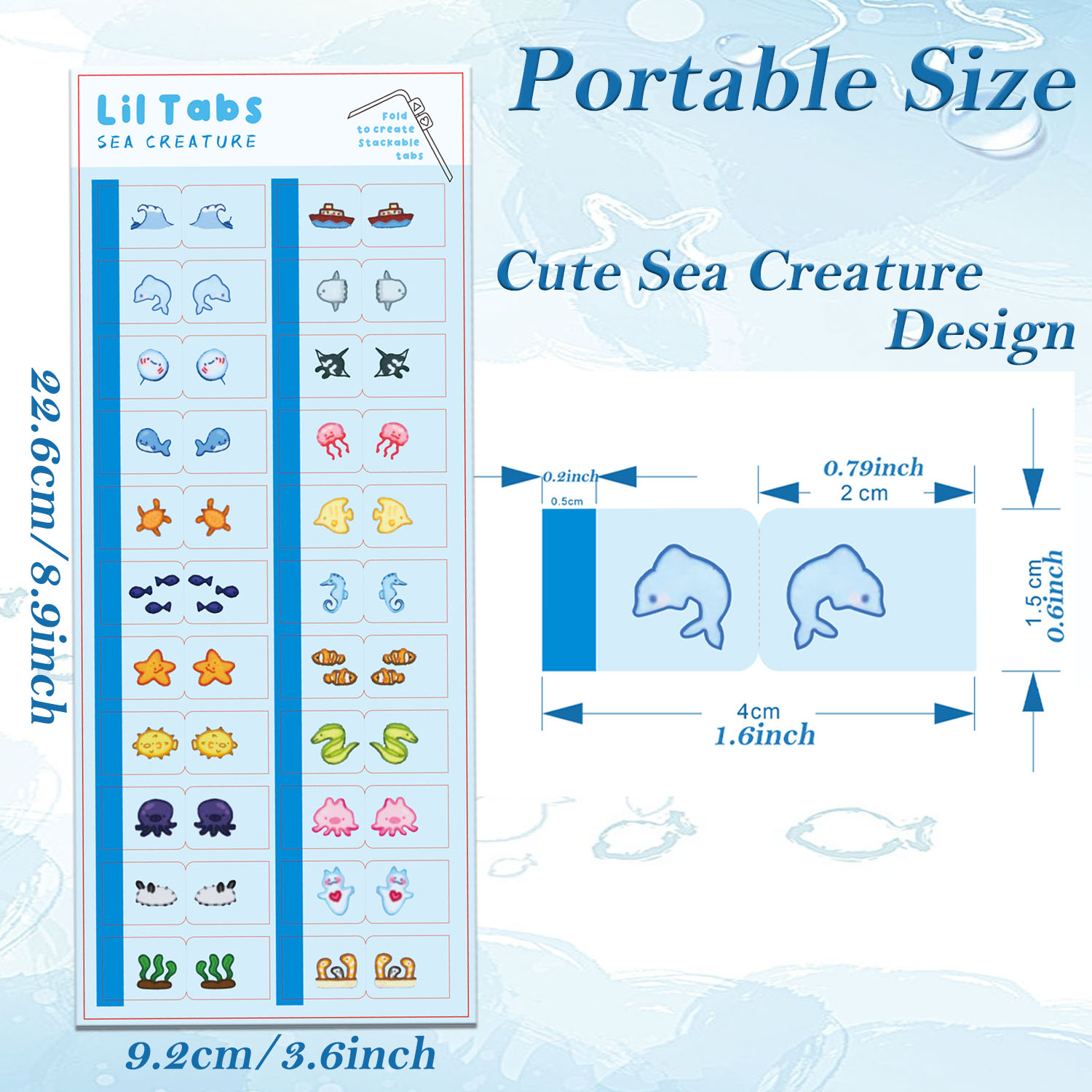 Sea Creature Lil Tab Stickers  - огляд і ціна Index Tab Divider