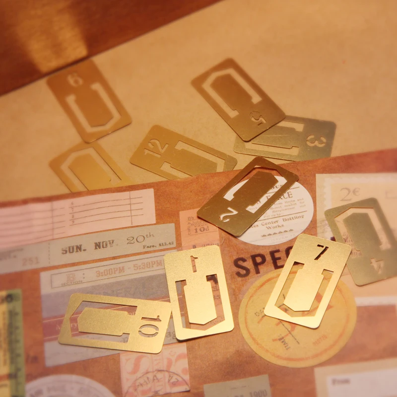12 Pcs/lot Vintage Copper Book - огляд і ціна Stationery Office Supply Store