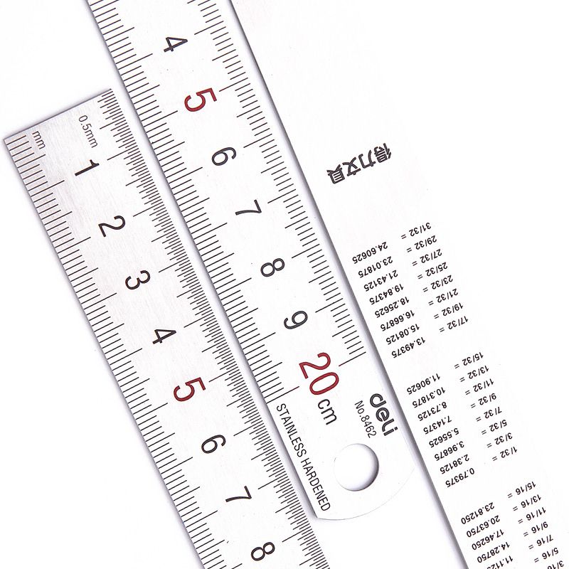 Deli 20cm Stainless Steel Meta - огляд і ціна Stationery Office Supply Store