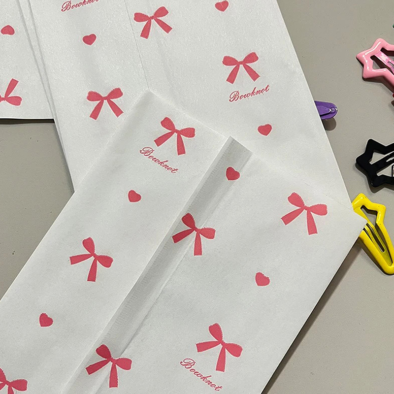 50pcs 12×17cm Pink Bowknot Hea - огляд і ціна Cardstock Paper Pack