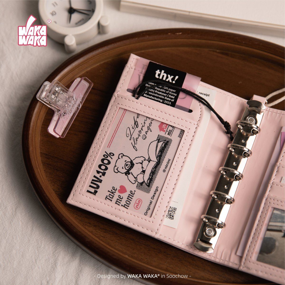 Cute Pink M5 Loose Leaf Hardco - огляд і ціна Journal Leather Hardcover