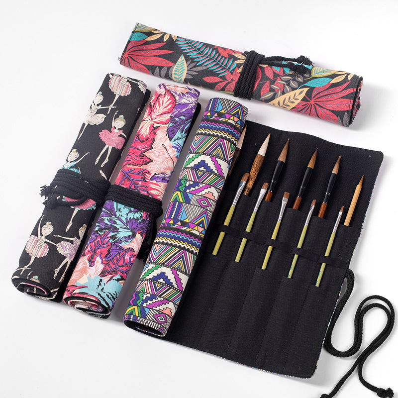 20 Holes Roll Pencil Case Scho - огляд і ціна Pen Pouch Roll