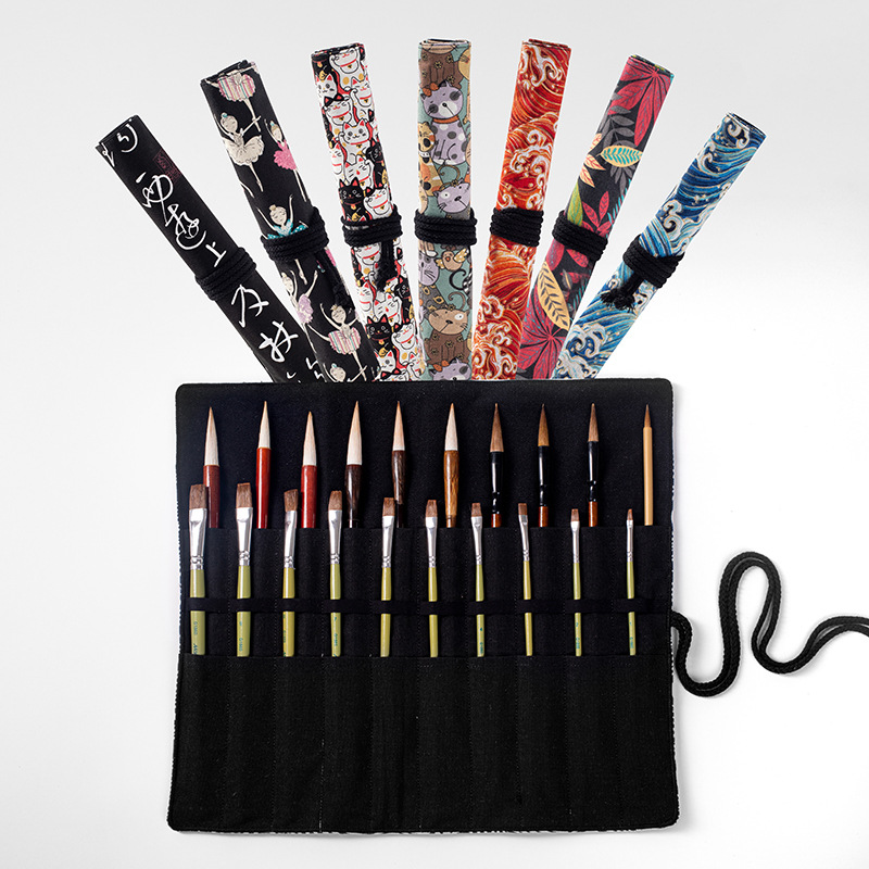 20 Holes Roll Pencil Case Scho - огляд і ціна Pen Pouch Roll