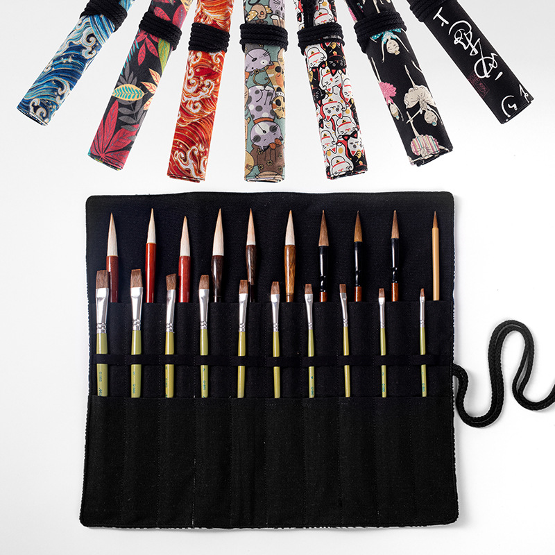 20 Holes Roll Pencil Case Scho - огляд і ціна Pen Pouch Roll