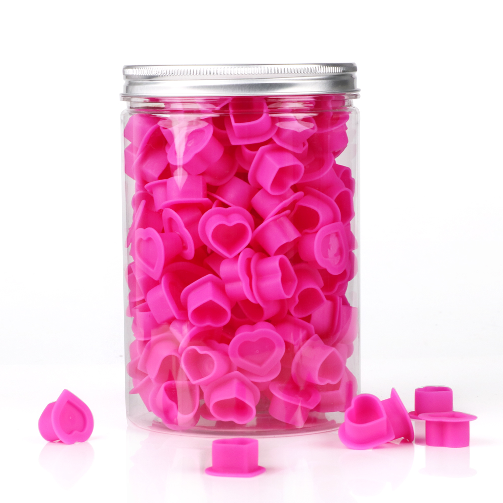200pcs Tattoo Ink Cup Heart-Sh - огляд і ціна Calligraphy Ink Bottle