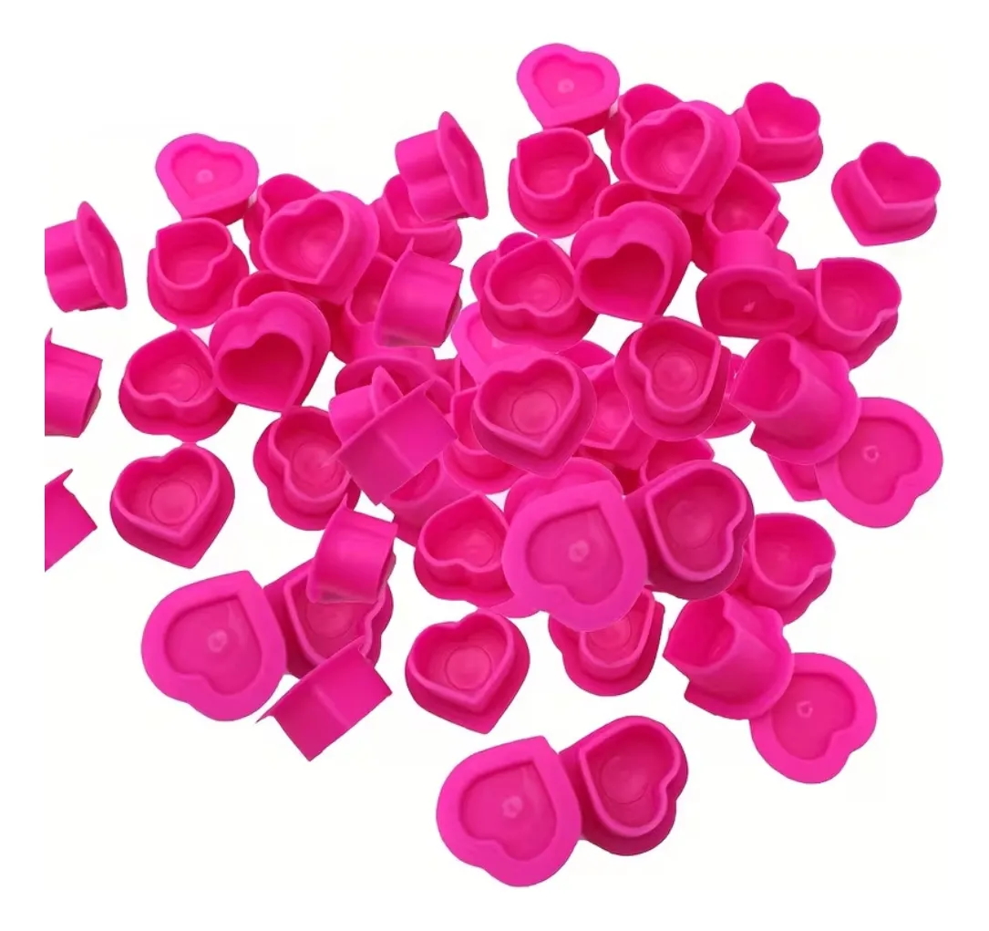 200pcs Tattoo Ink Cup Heart-Sh - огляд і ціна Calligraphy Ink Bottle