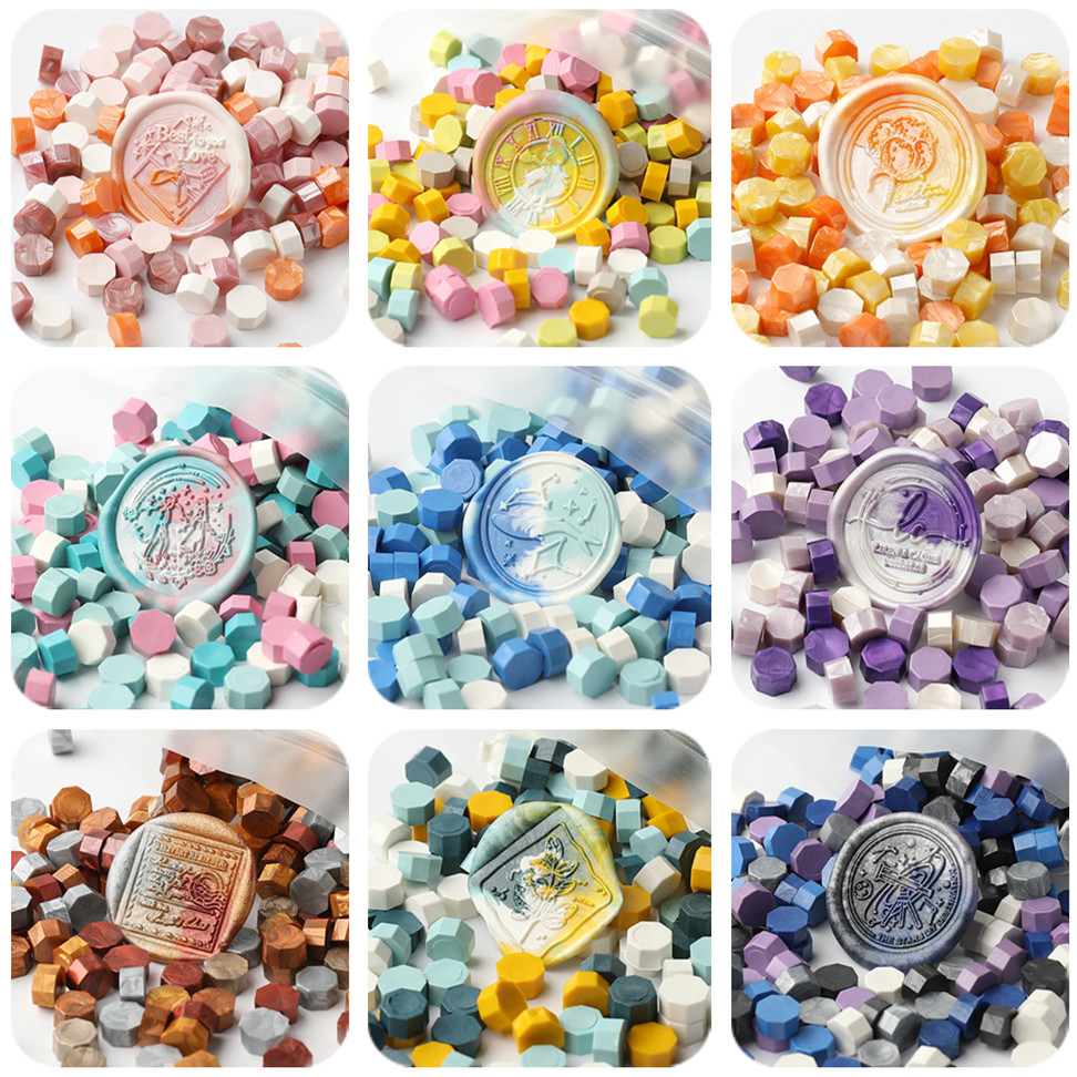 200pcs/bag Octagon Mixed Color - огляд і ціна Wax Seal Stamp Kit