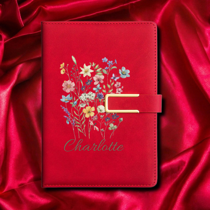 A5 Floral Monogram Custom Name - огляд і ціна Journal Leather Hardcover