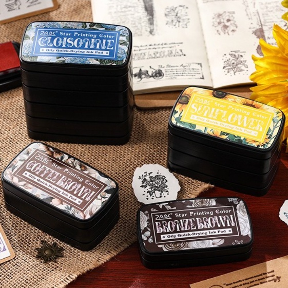 Portable Colorful Ink Pad Rect - огляд і ціна Self Inking Stamp