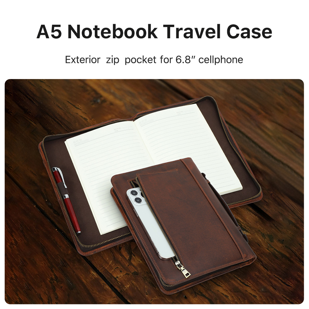Retro Genuine Leather Zipper C - огляд і ціна Journal Leather Hardcover
