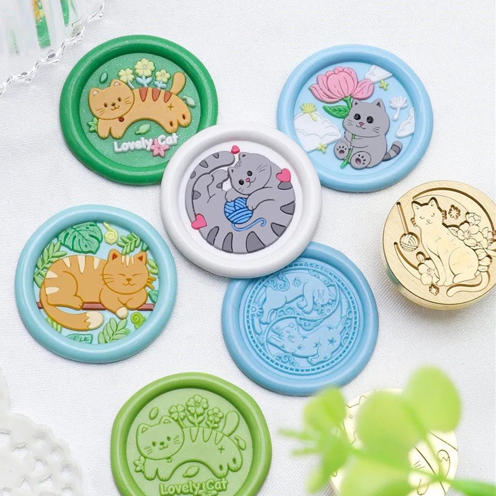 Cat Series 25mm Chapter Wax Se - огляд і ціна Wax Seal Stamp Kit