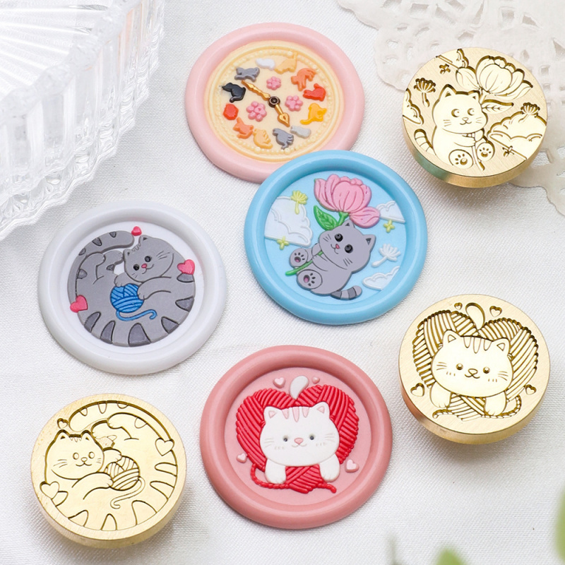 Cat Series 25mm Chapter Wax Se - огляд і ціна Wax Seal Stamp Kit
