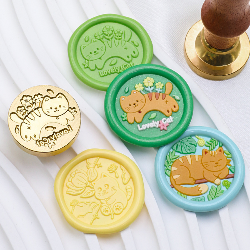Cat Series 25mm Chapter Wax Se - огляд і ціна Wax Seal Stamp Kit
