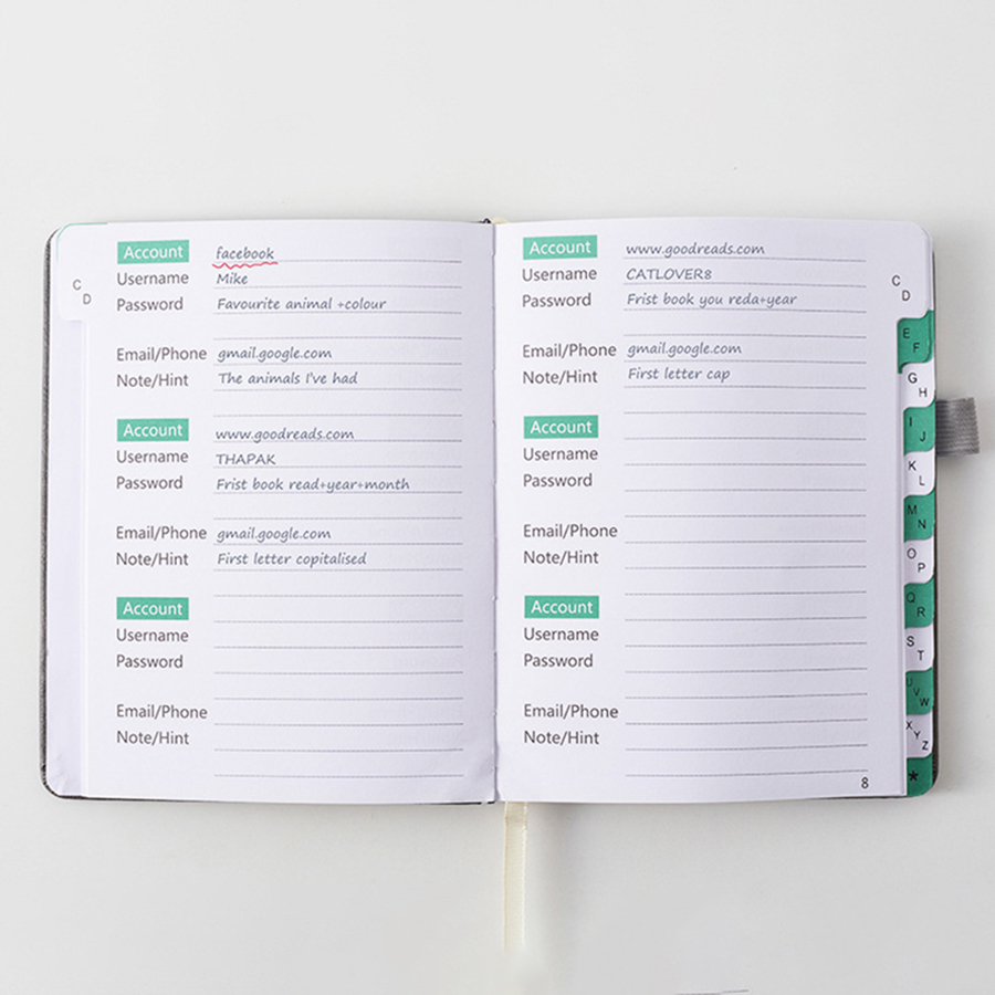 1pc Compact Password Keeper Bo - огляд і ціна Index Tab Divider