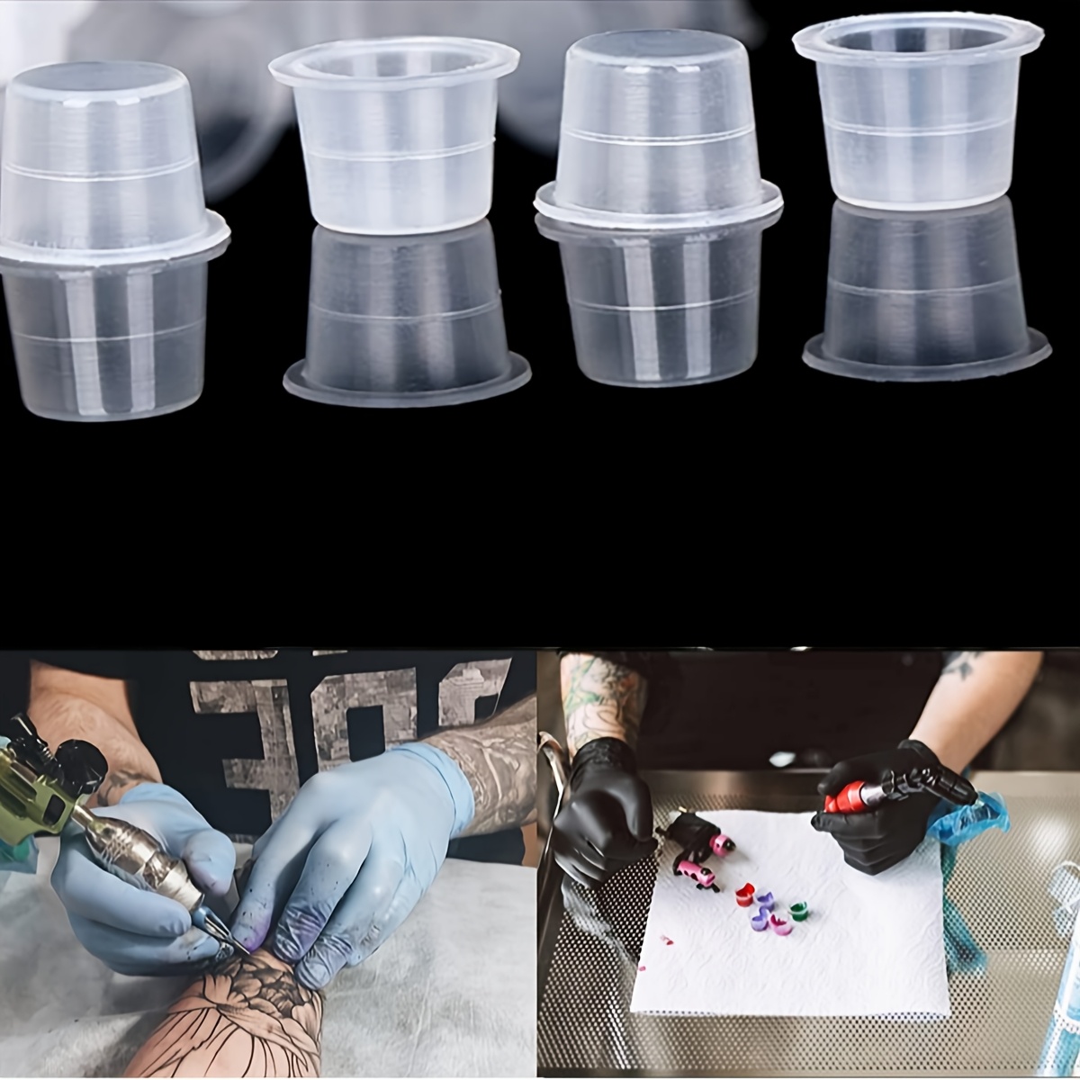 100/1000pcs Tattoo Large Mediu - огляд і ціна Calligraphy Ink Bottle